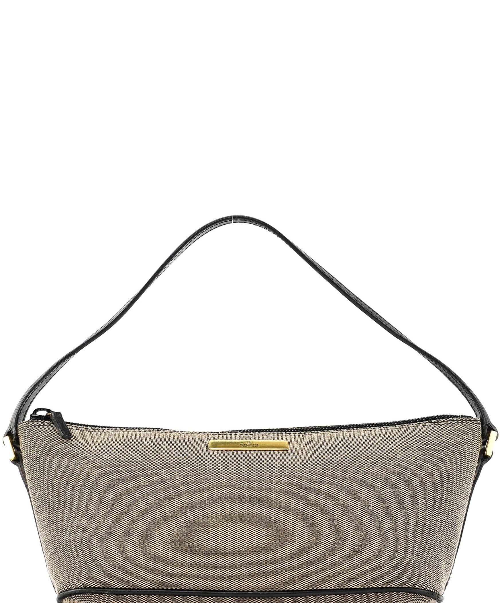 Gucci 07198 Beige Canvas Boat Pochette