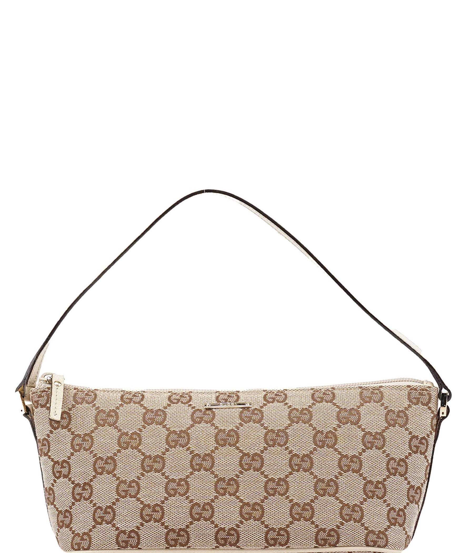 Gucci 07198 Beige GG Boat Pochette