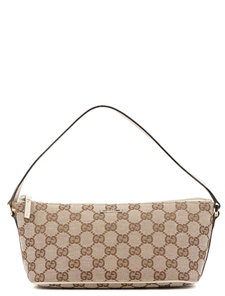 Gucci 07198 Beige GG Boat Pochette