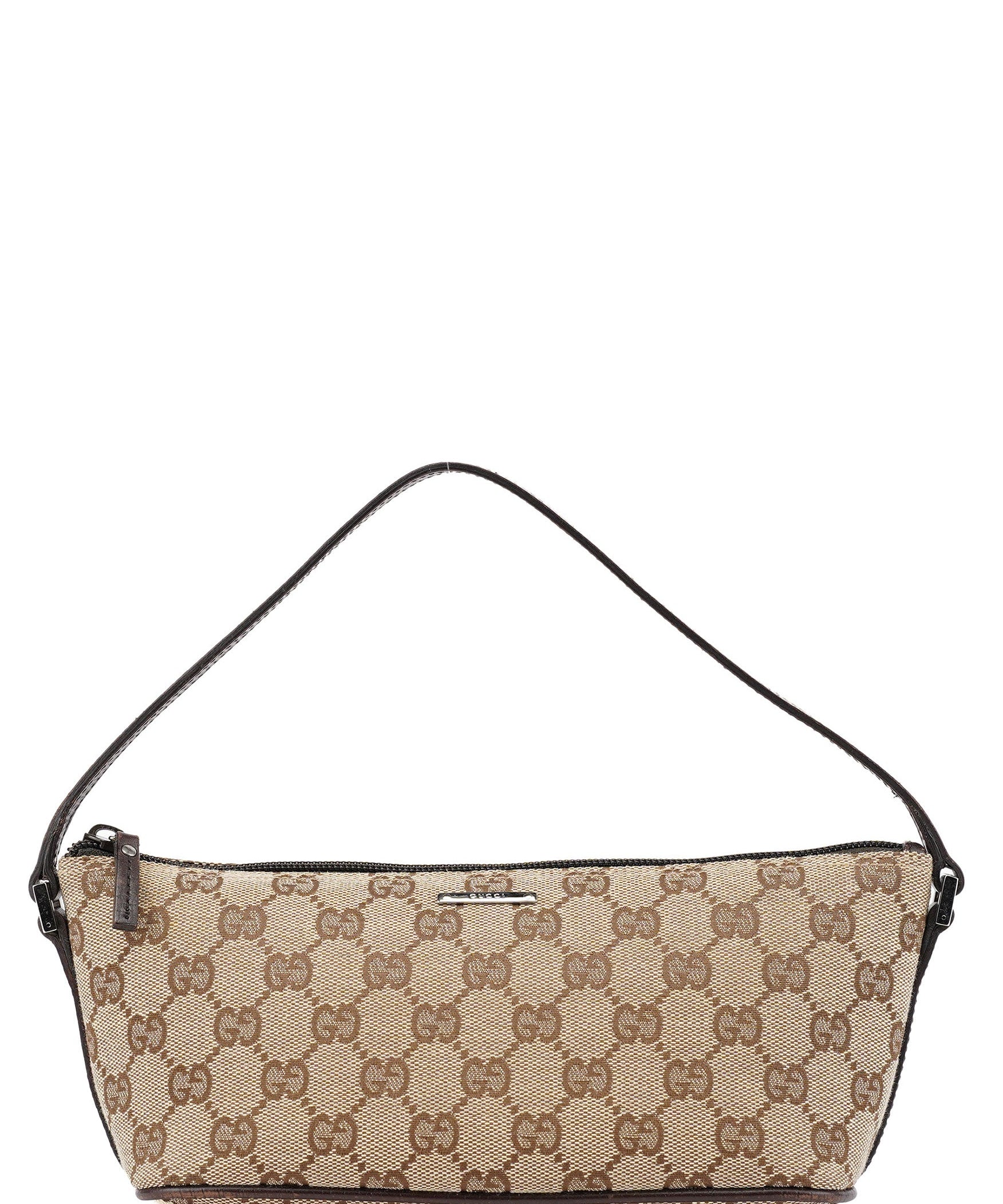 Gucci 07198 Beige GG Boat Pochette