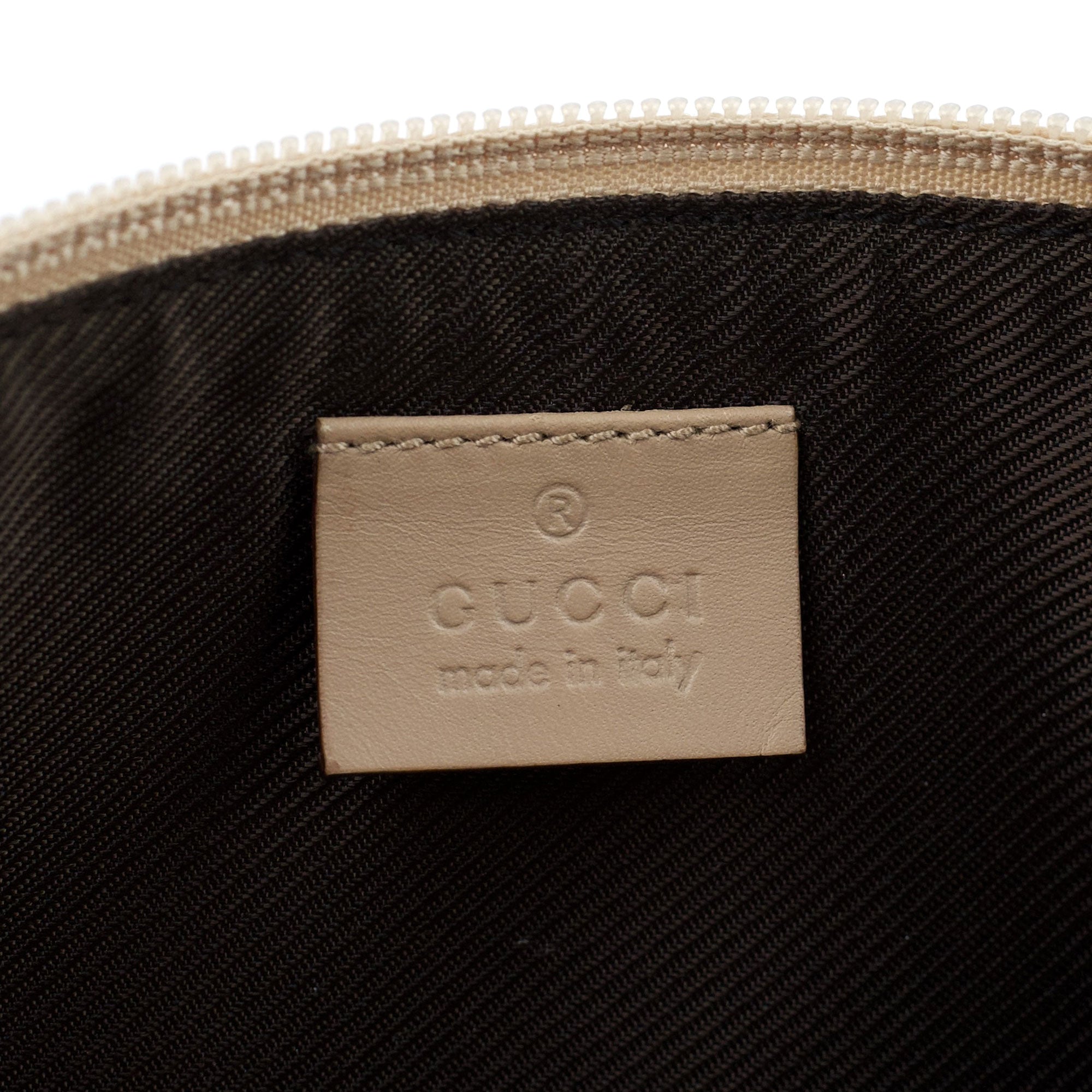 Gucci 07198 Beige GG Boat Pochette