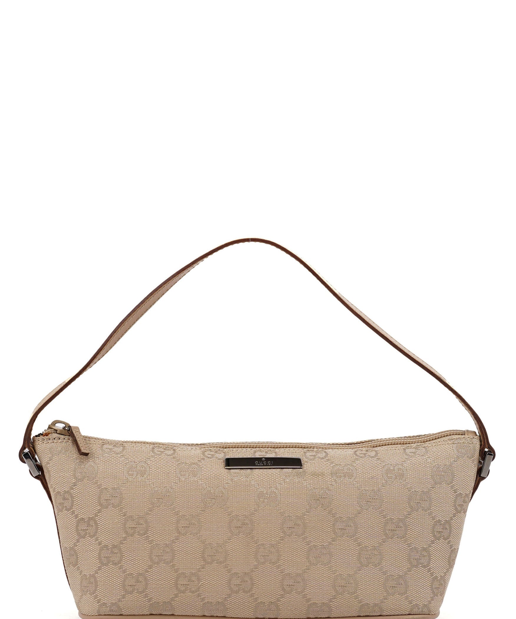 Gucci 07198 Beige GG Boat Pochette