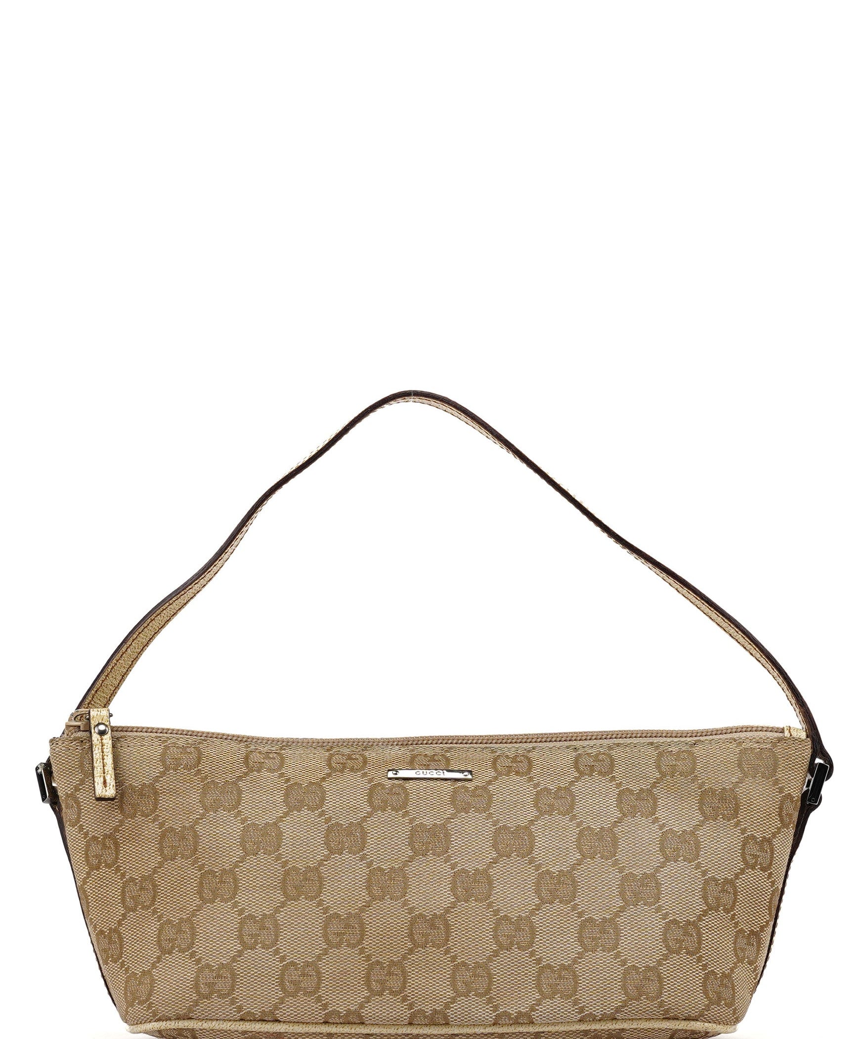 Gucci 07198 Beige GG Boat Pochette