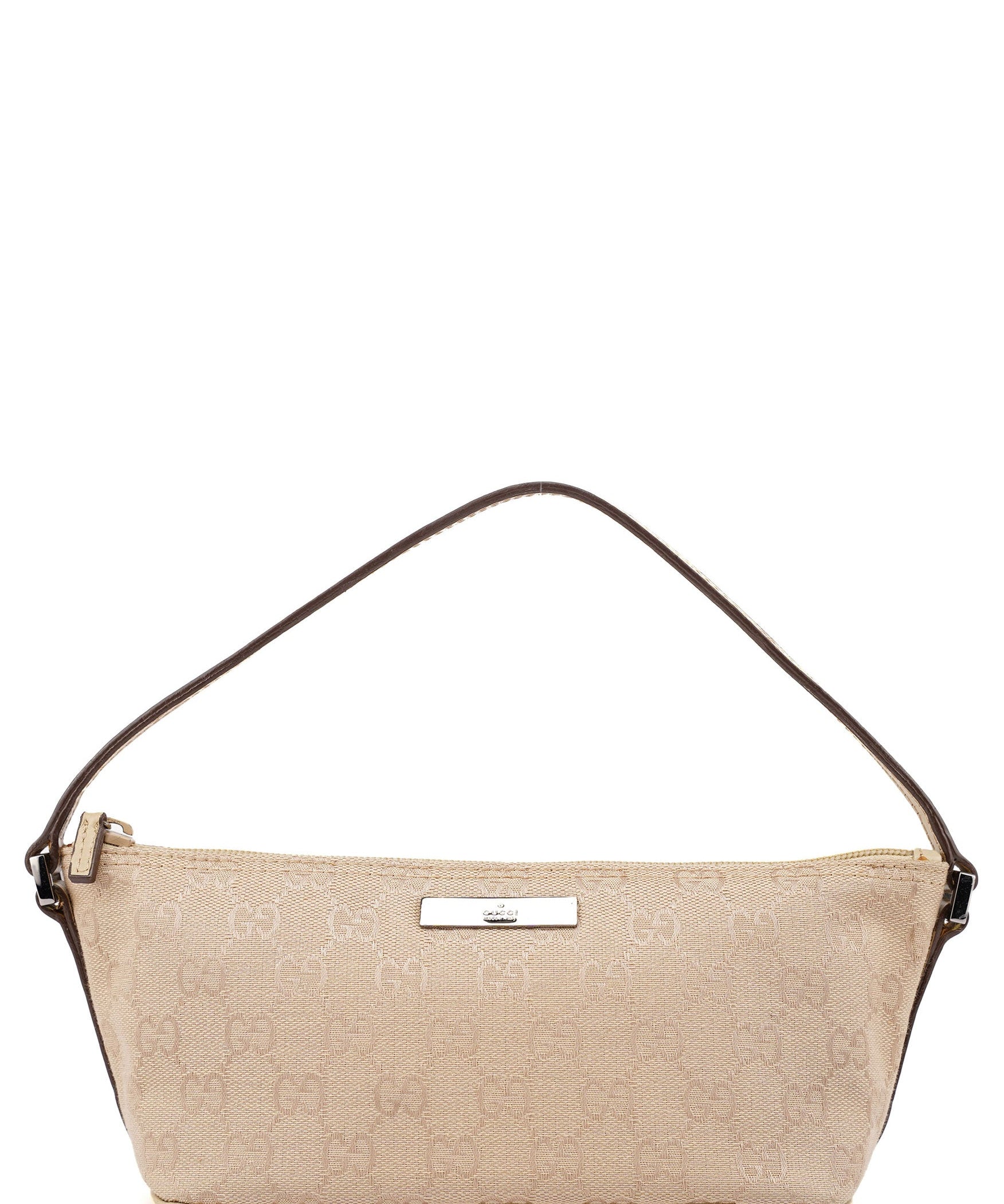 Gucci 07198 Beige GG Boat Pochette