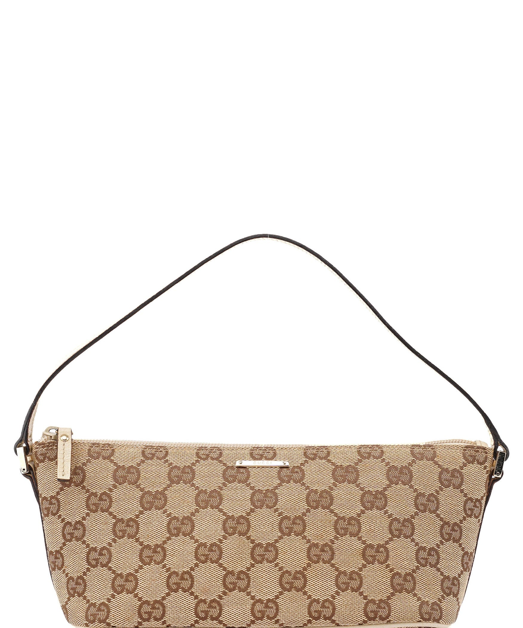 Gucci 07198 Beige GG Boat Pochette