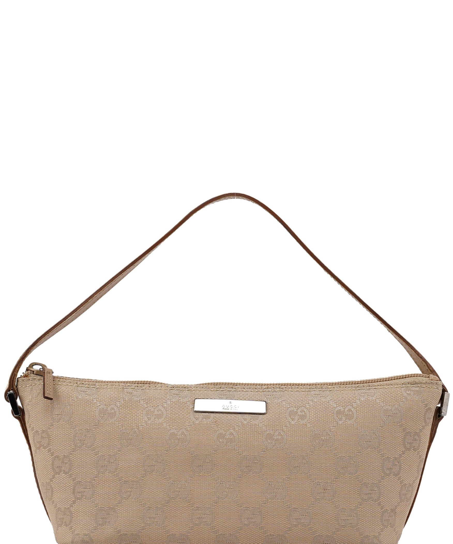 Gucci 07198 Beige GG Boat Pochette