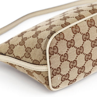 Gucci 07198 Beige GG Boat Pochette