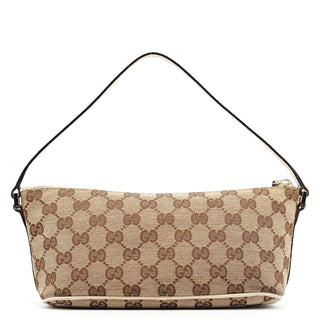 Gucci 07198 Beige GG Boat Pochette