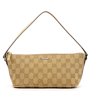Gucci 07198 Beige GG Boat Pochette