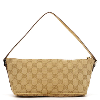 Gucci 07198 Beige GG Boat Pochette