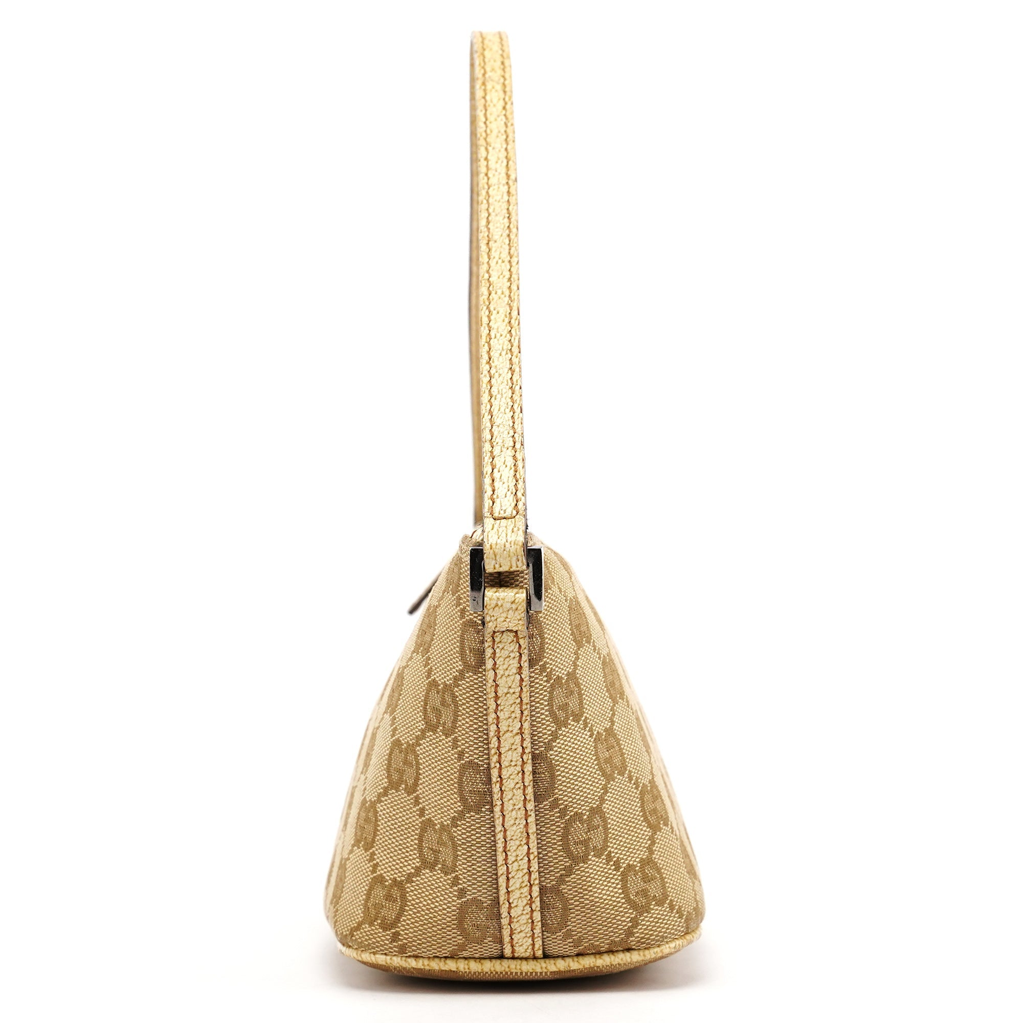 Gucci 07198 Beige GG Boat Pochette