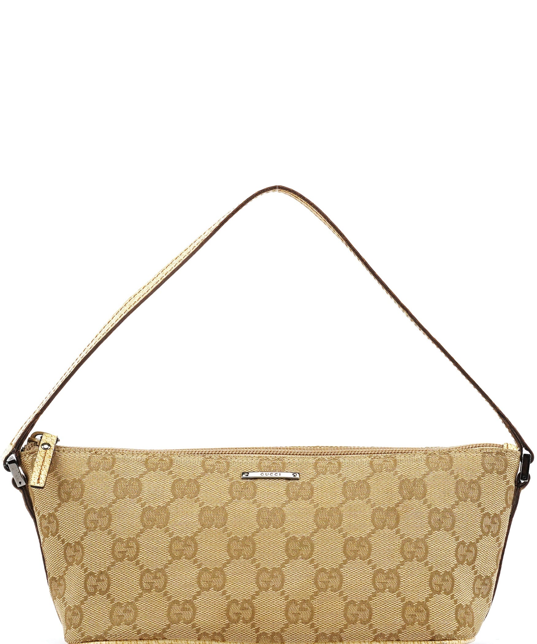 Gucci 07198 Beige GG Boat Pochette