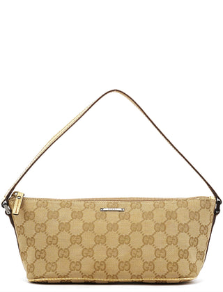 Gucci 07198 Beige GG Boat Pochette
