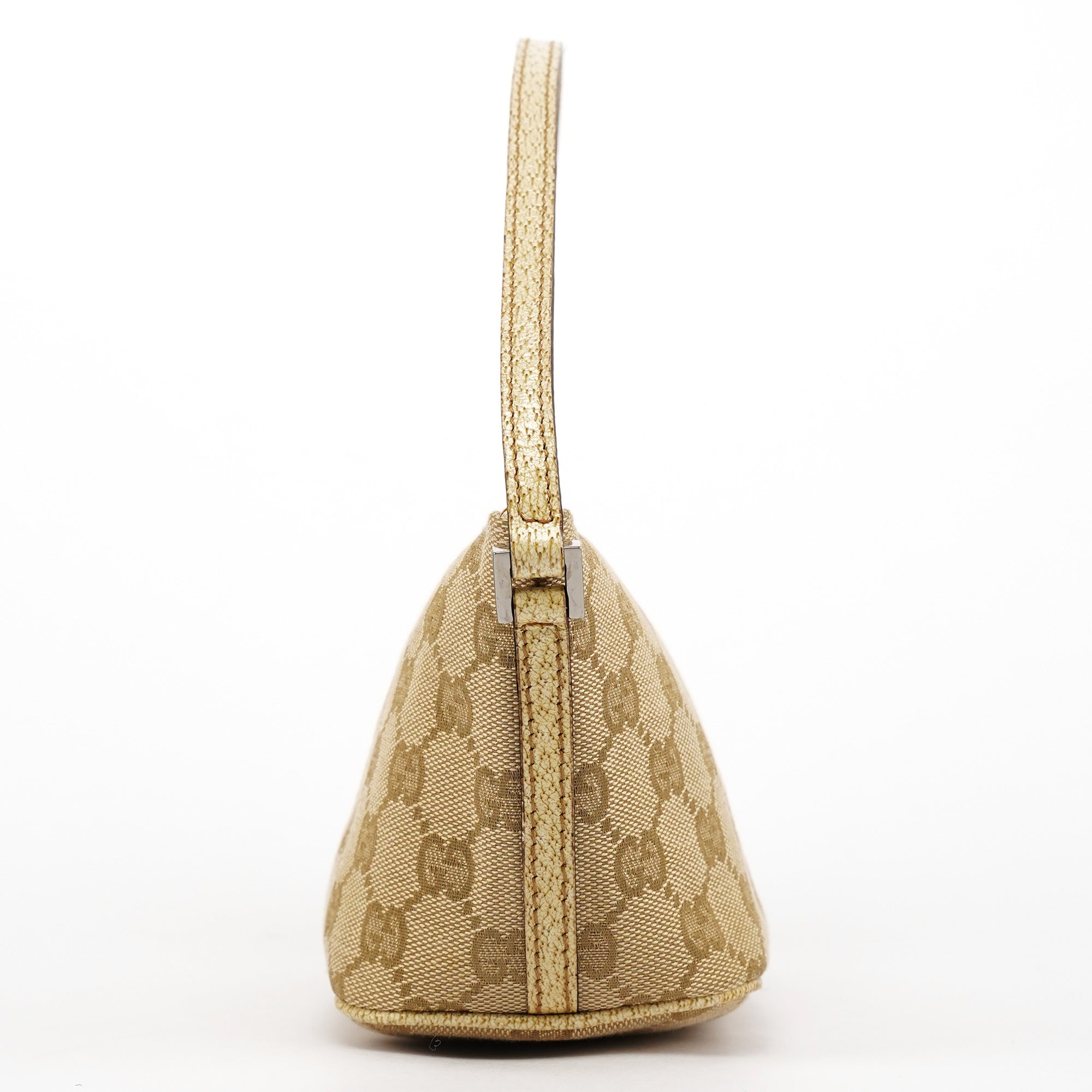 Gucci 07198 Beige GG Boat Pochette
