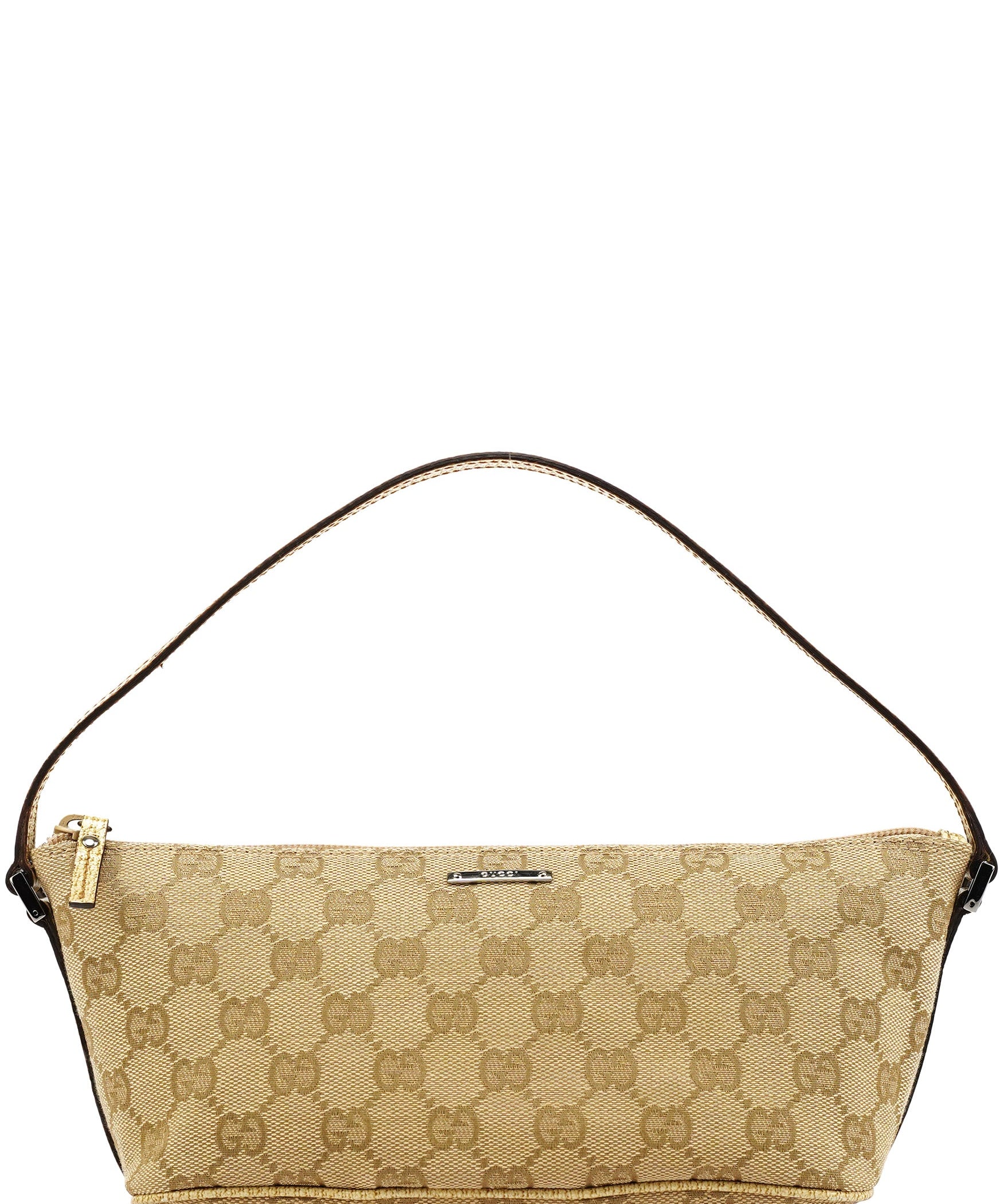 Gucci 07198 Beige GG Boat Pochette
