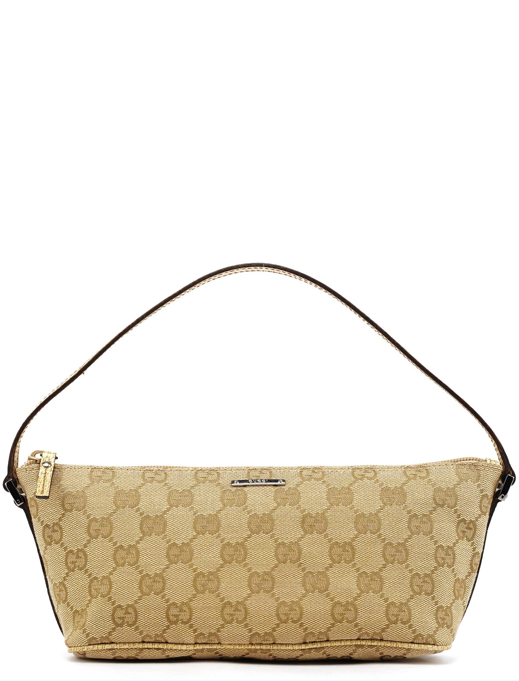 Gucci 07198 Beige GG Boat Pochette