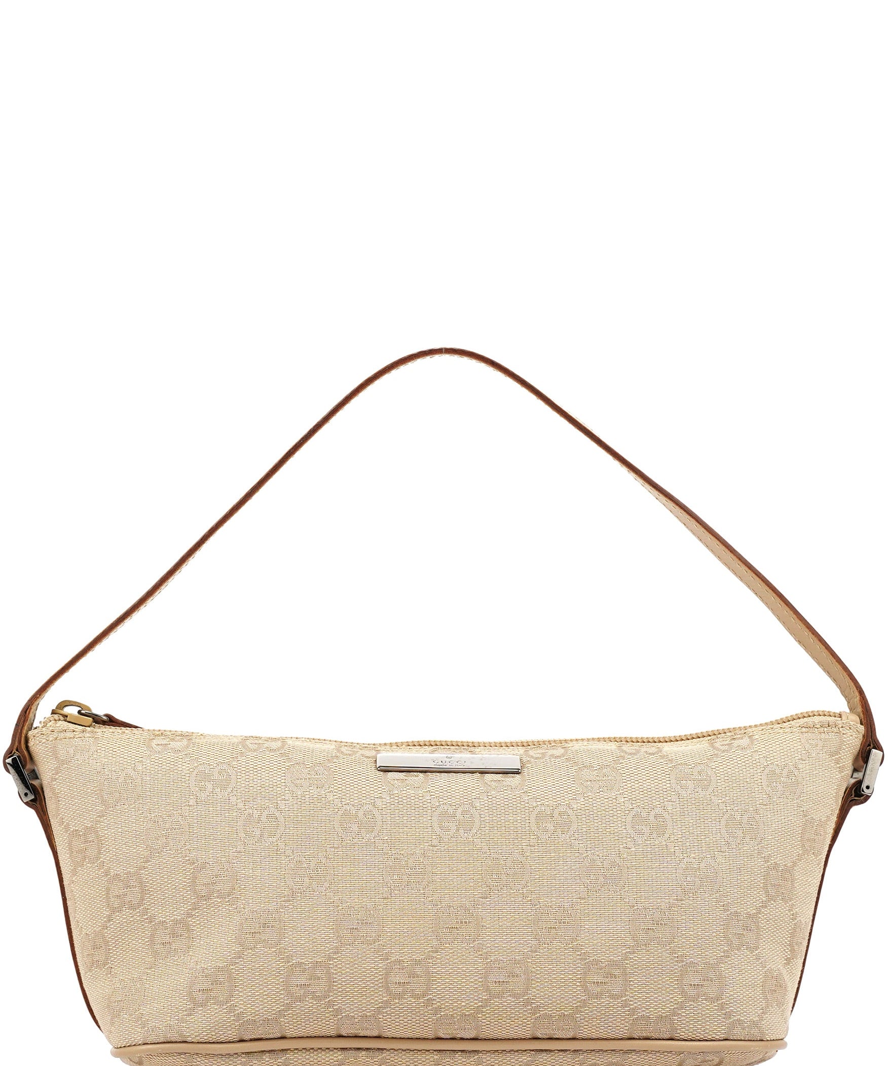 Gucci 07198 Beige GG Boat Pochette