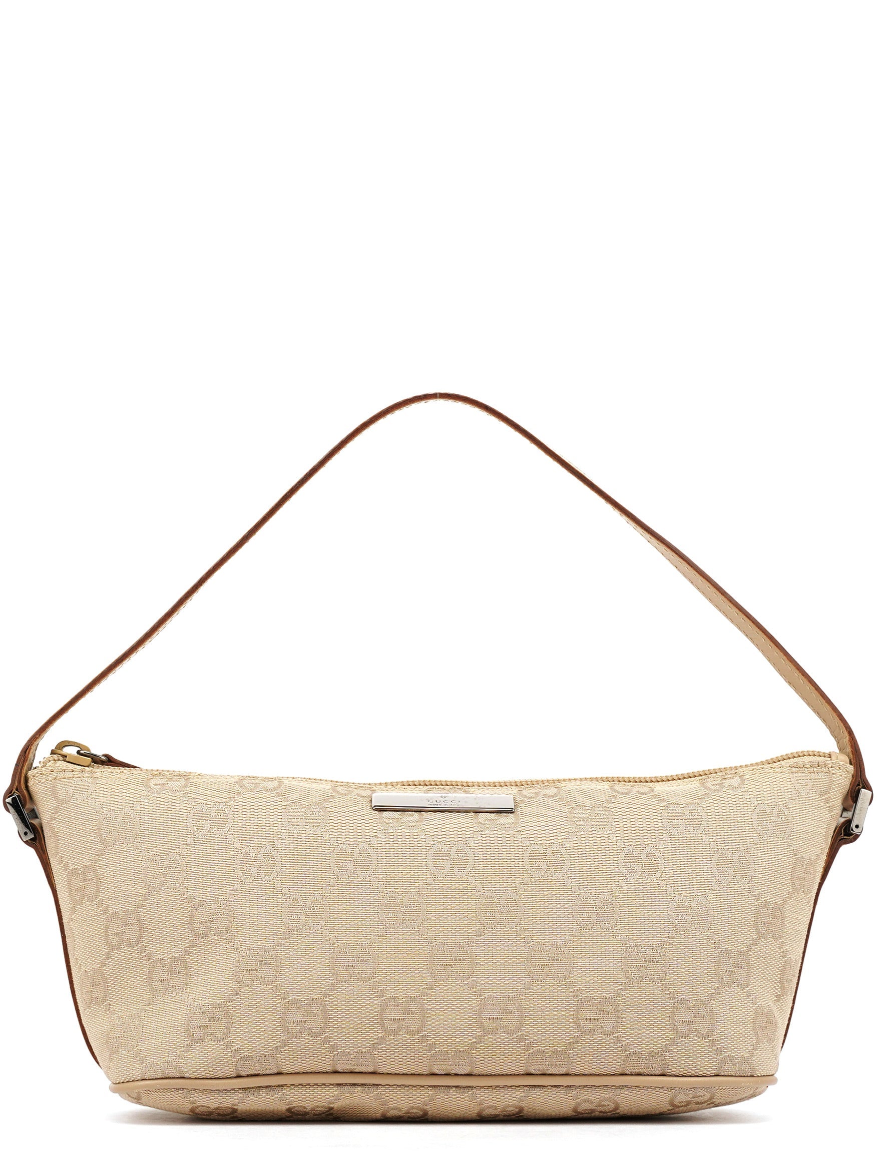 Gucci 07198 Beige GG Boat Pochette