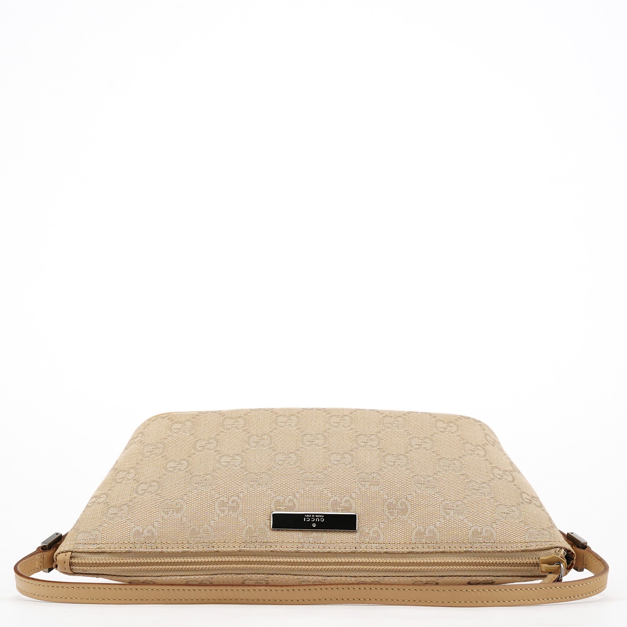 Gucci 07198 Beige GG Boat Pochette
