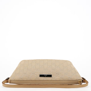 Gucci 07198 Beige GG Boat Pochette