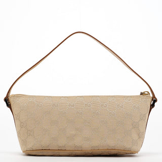 Gucci 07198 Beige GG Boat Pochette