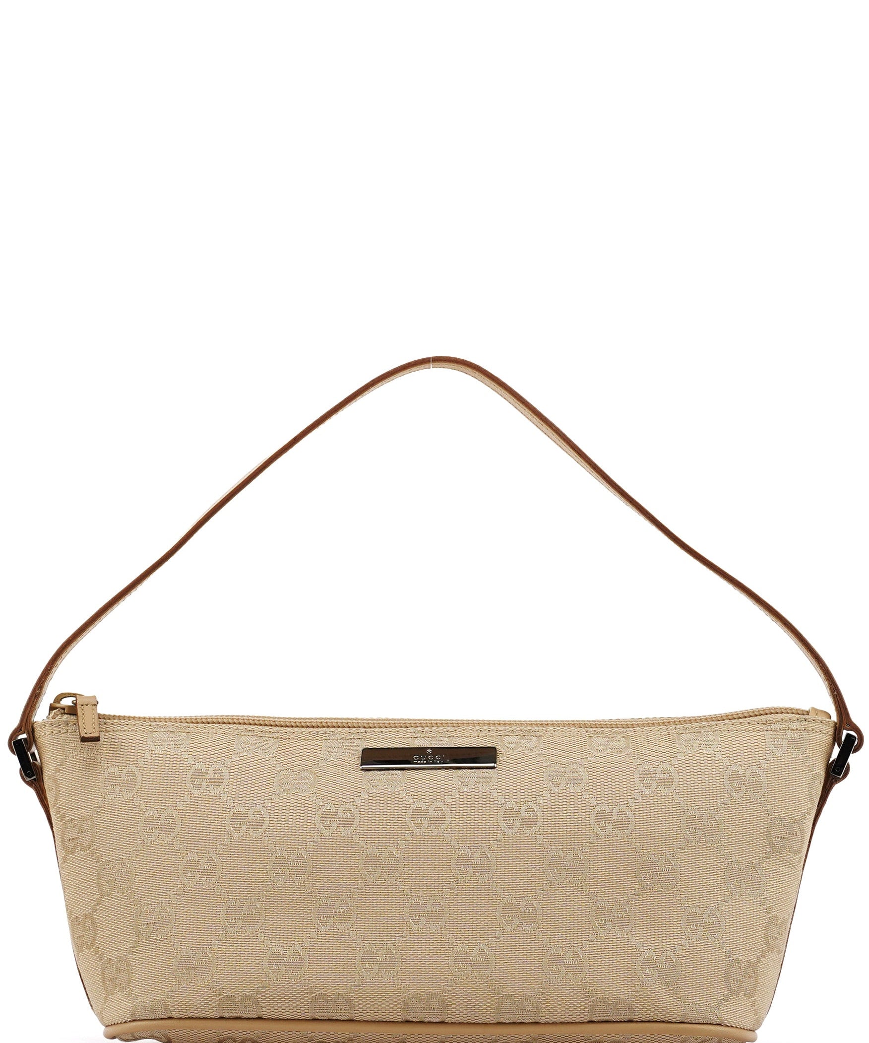 Gucci 07198 Beige GG Boat Pochette