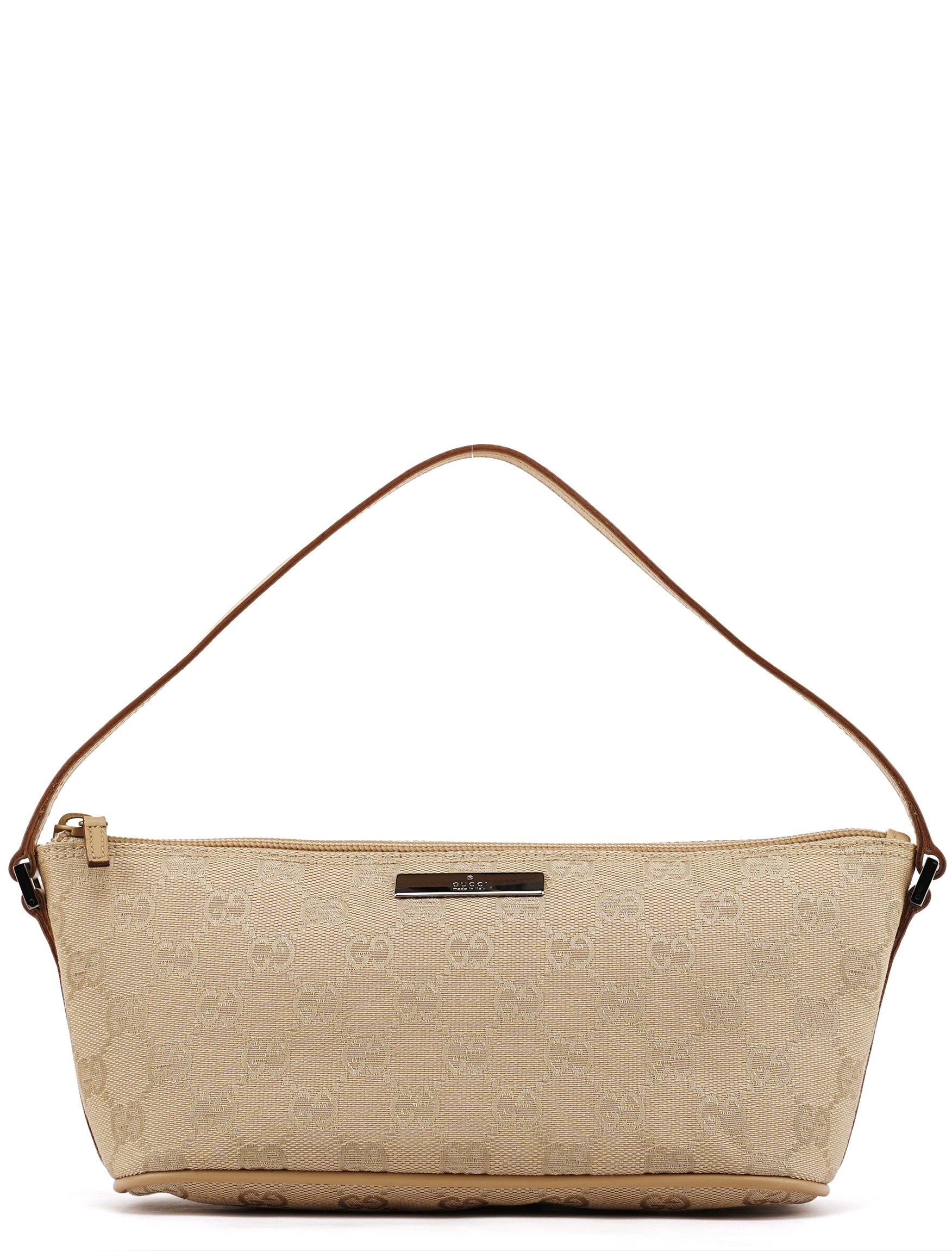 Gucci 07198 Beige GG Boat Pochette