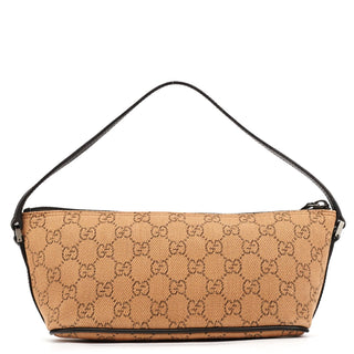 Gucci 07198 Beige GG Boat Pochette