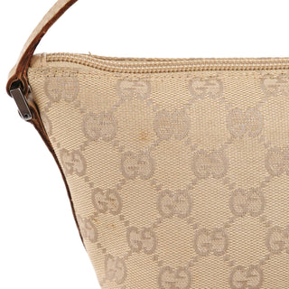 Gucci 07198 Beige GG Boat Pochette