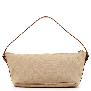 Gucci 07198 Beige GG Boat Pochette