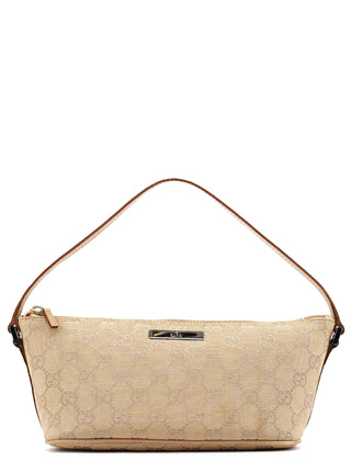 Gucci 07198 Beige GG Boat Pochette