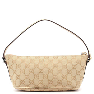 Gucci 07198 Beige GG Boat Pochette