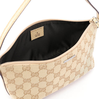 Gucci 07198 Beige GG Boat Pochette