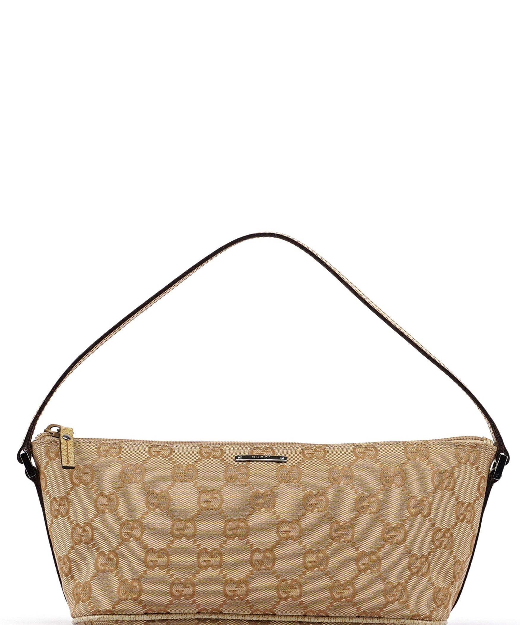 Gucci 07198 Beige GG Boat Pochette