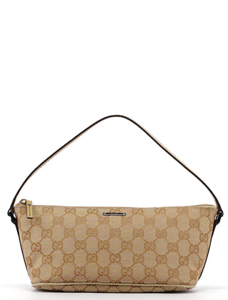 Gucci 07198 Beige GG Boat Pochette