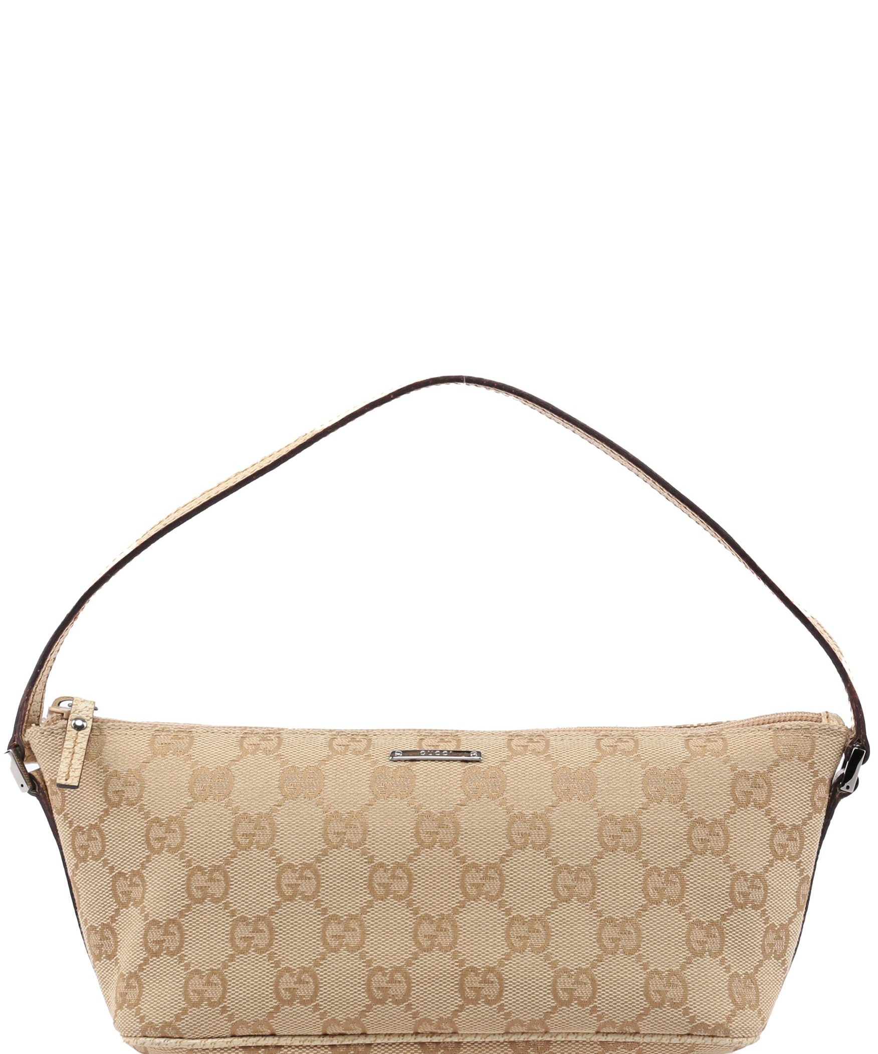 Gucci 07198 Beige GG Boat Pochette