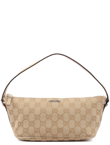 Gucci 07198 Beige GG Boat Pochette