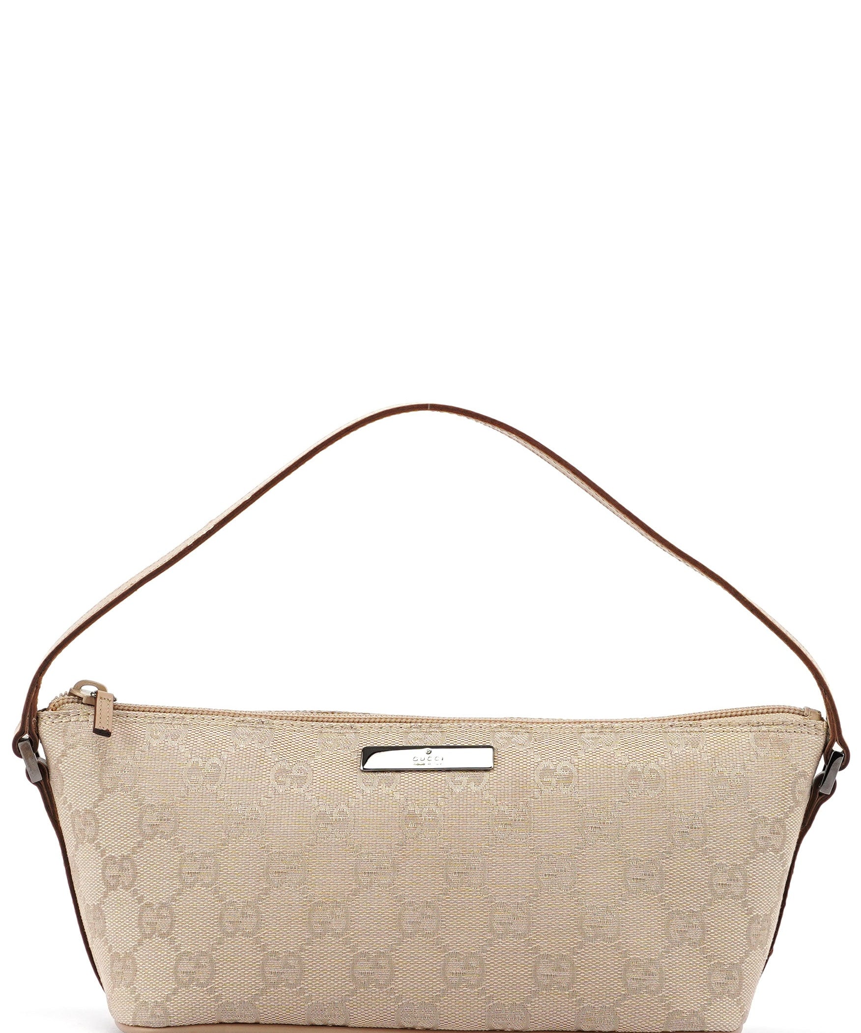 Gucci 07198 Beige GG Boat Pochette