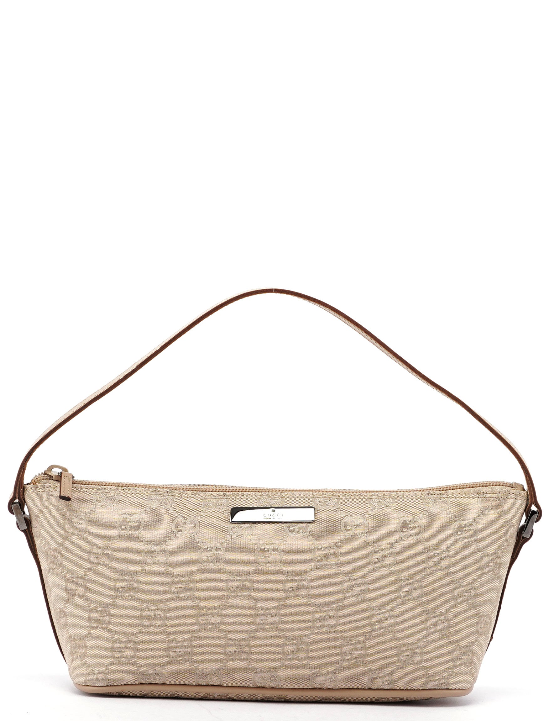 Gucci 07198 Beige GG Boat Pochette