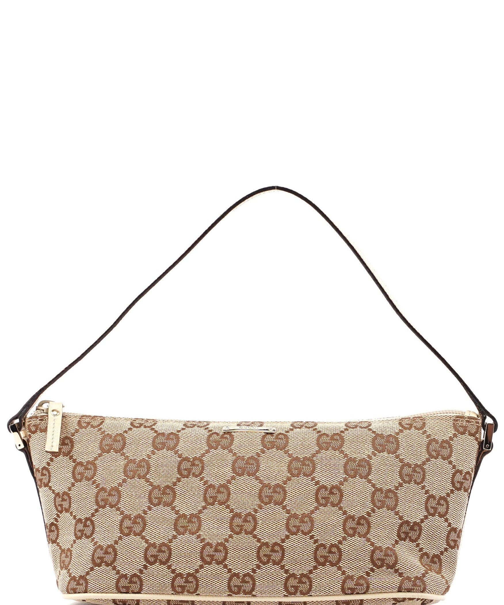 Gucci 07198 Beige GG Boat Pochette