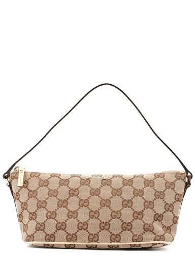 Gucci 07198 Beige GG Boat Pochette