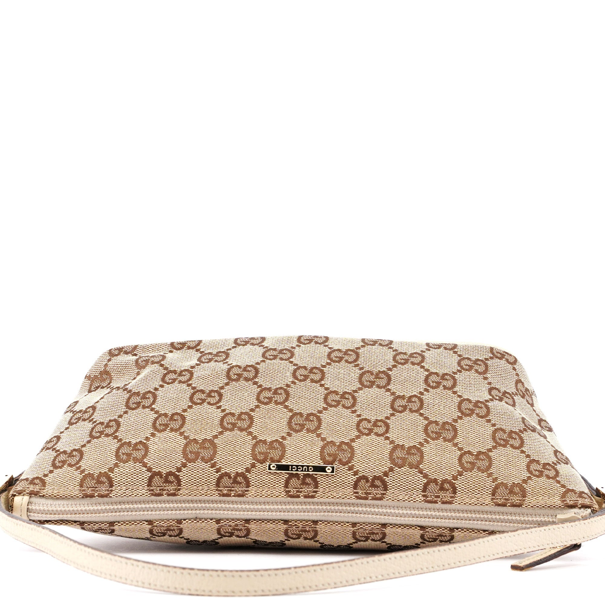 Gucci 07198 Beige GG Boat Pochette