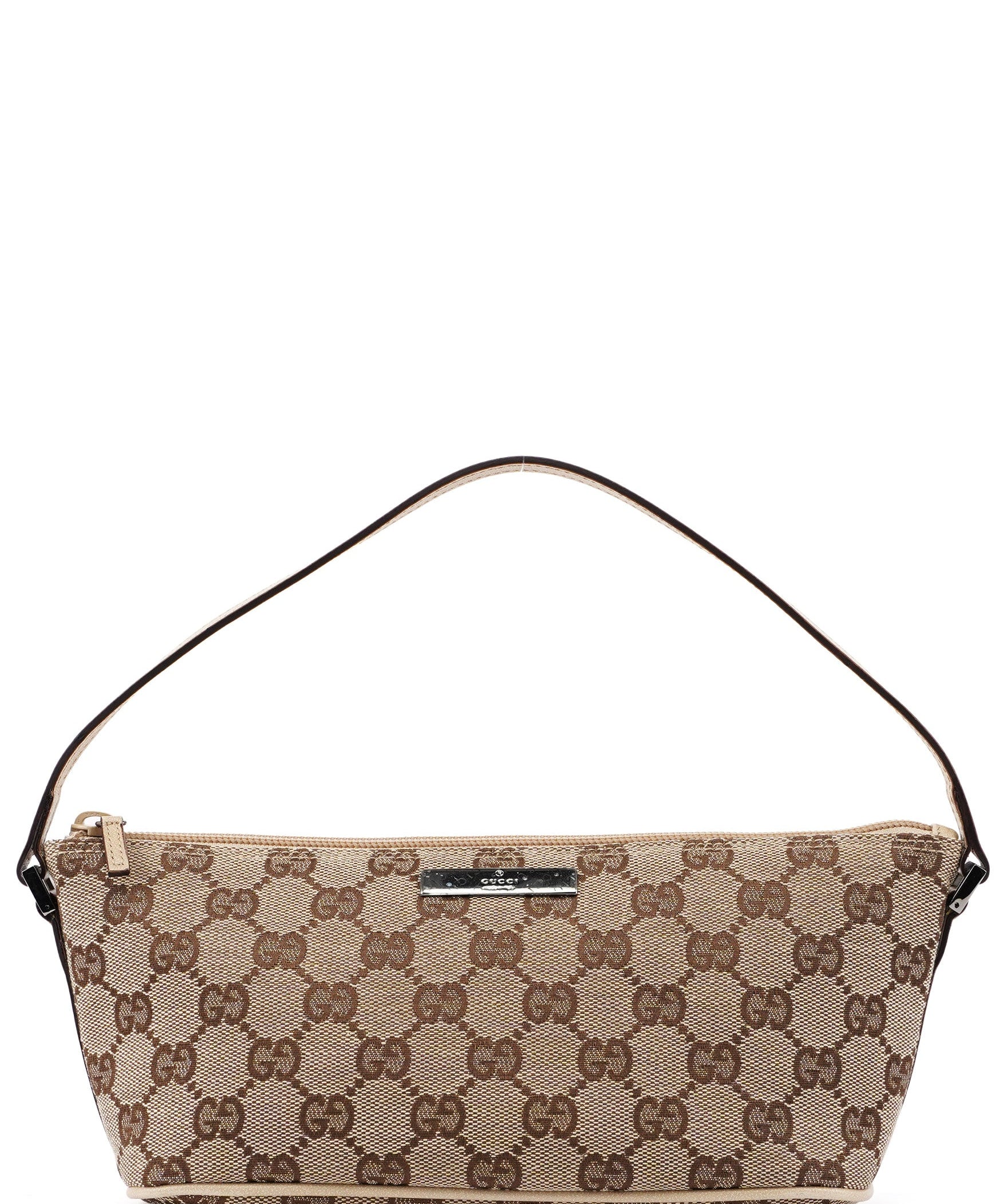 Gucci 07198 Beige GG Boat Pochette