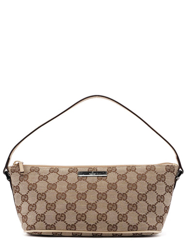 Gucci 07198 Beige GG Boat Pochette