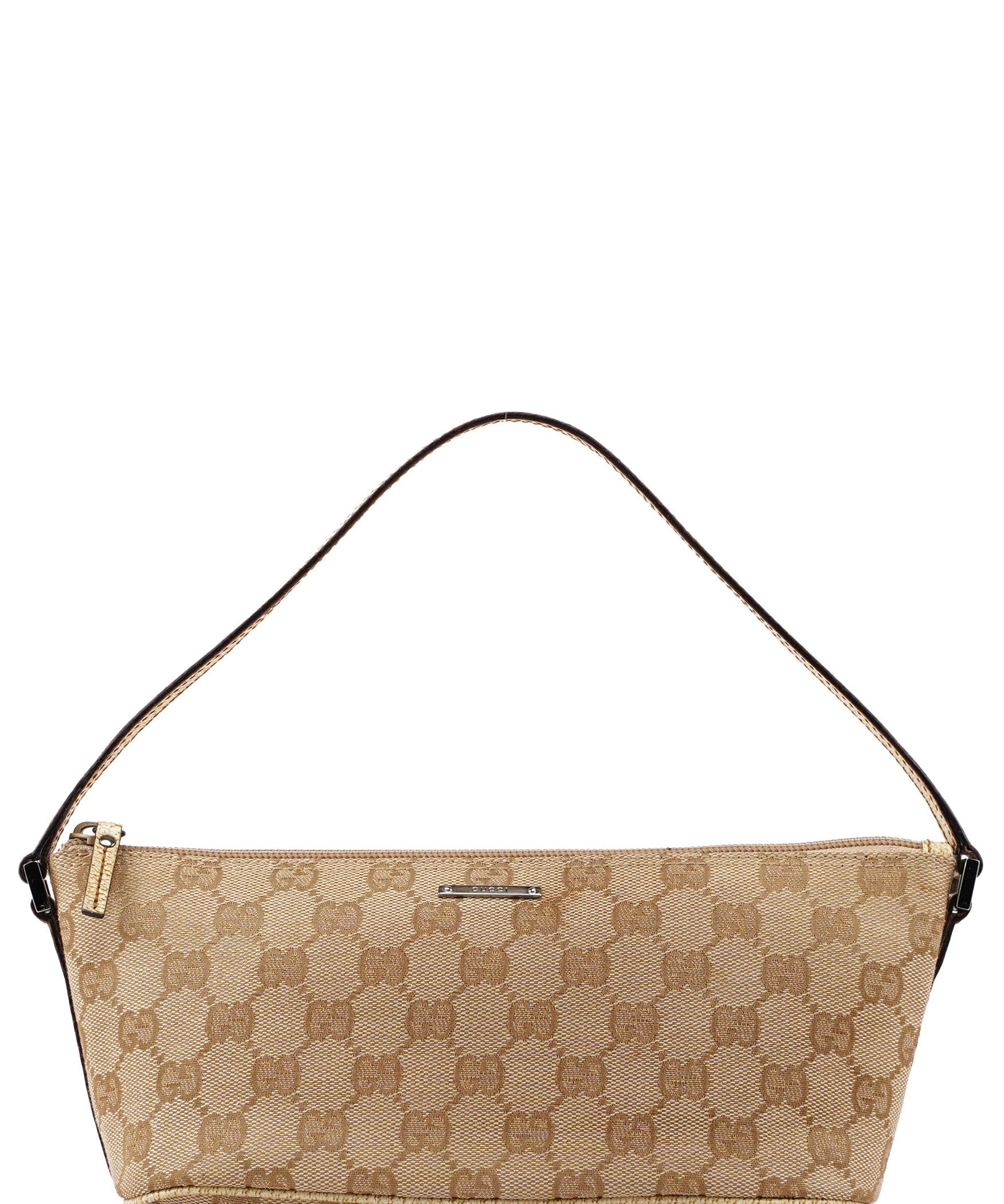 Gucci 07198 Beige GG Boat Pochette