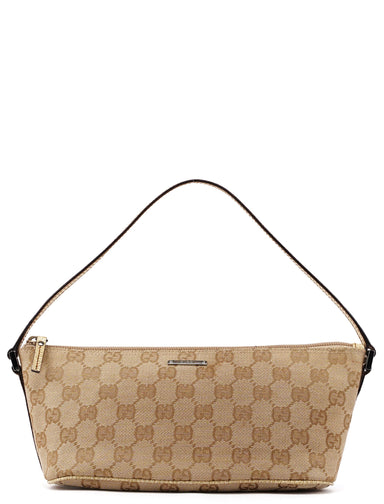 Gucci 07198 Beige GG Boat Pochette