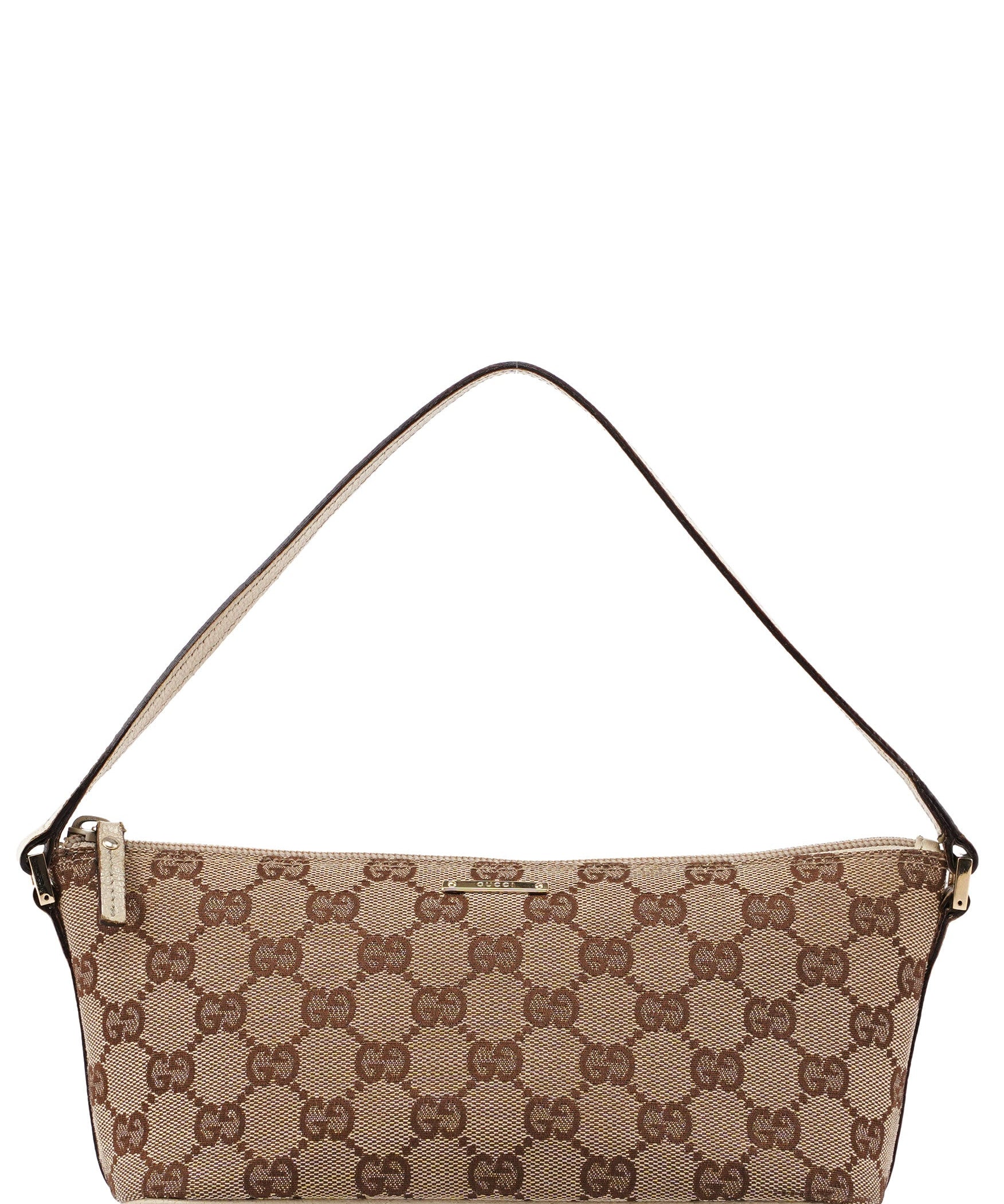 Gucci 07198 Beige GG Boat Pochette