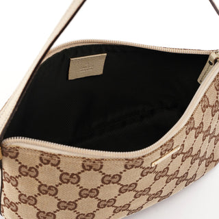 Gucci 07198 Beige GG Boat Pochette