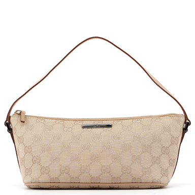 Gucci 07198 Beige GG Boat Pochette