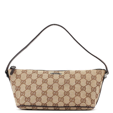 Gucci 07198 Beige GG Boat Pochette